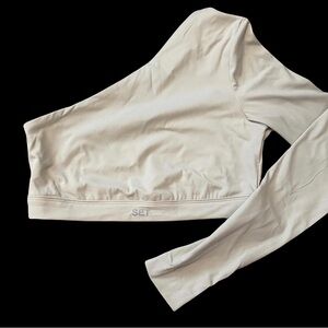 One-Shoulder Long Sleeve Active Top